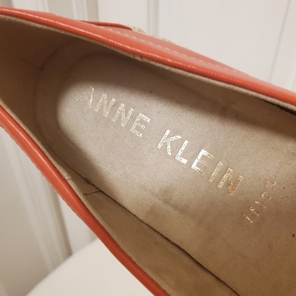 Anne Klein Salmon in Color Espadrille Shoes Size 9.5, Classic, Preppy - Picture 7 of 8